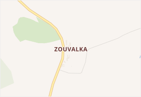 Zouvalka v obci Prusy-Boškůvky - mapa části obce