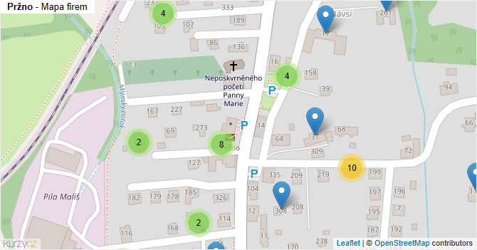Pržno - mapa firem