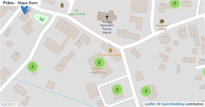 Pržno - mapa firem