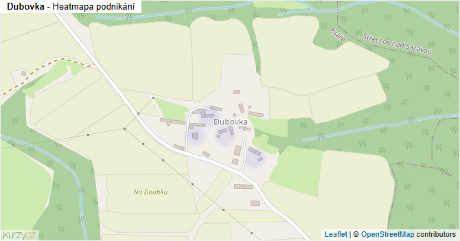 Dubovka - mapa podnikání