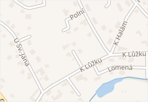 Boční v obci Psáry - mapa ulice