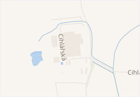 Cihlářská v obci Psáry - mapa ulice