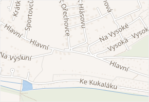 Hlavní v obci Psáry - mapa ulice