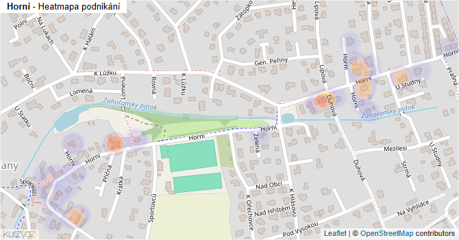 Horní - mapa podnikání