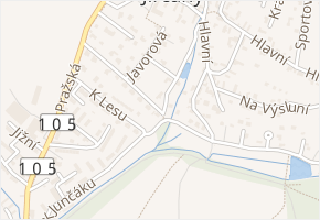 K Junčáku v obci Psáry - mapa ulice