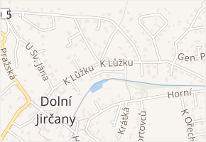 Lomená v obci Psáry - mapa ulice