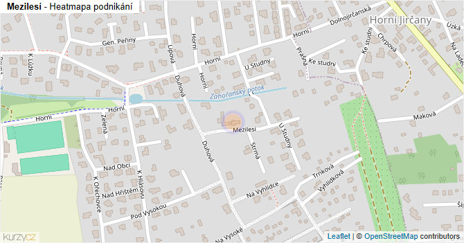 Mezilesí - mapa podnikání