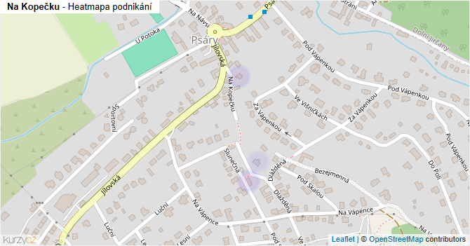 Na Kopečku - mapa podnikání