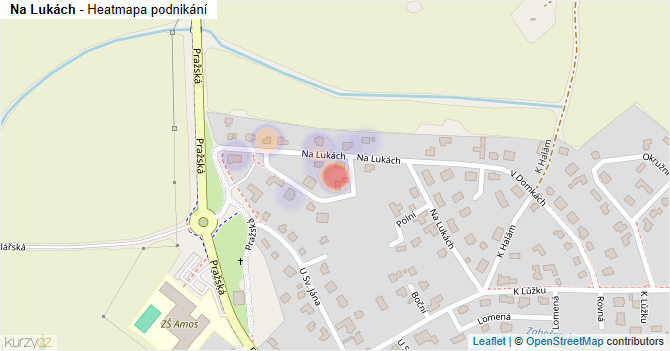 Na Lukách - mapa podnikání