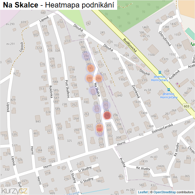 Mapa Na Skalce - Firmy v ulici.