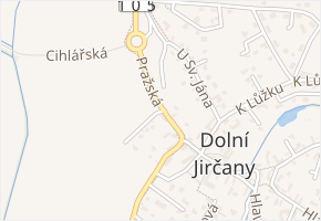Nad Cihelnou v obci Psáry - mapa ulice