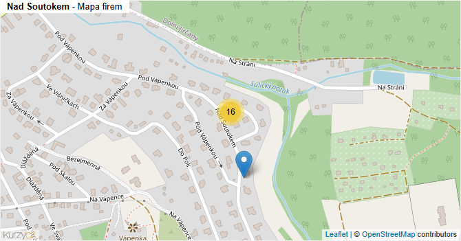 Nad Soutokem - mapa firem