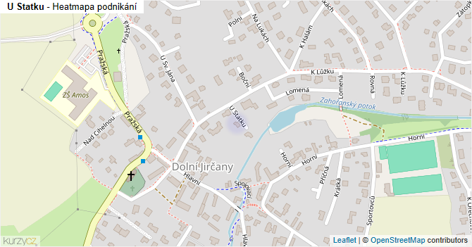 U Statku - mapa podnikání