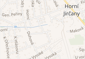 U Studny v obci Psáry - mapa ulice