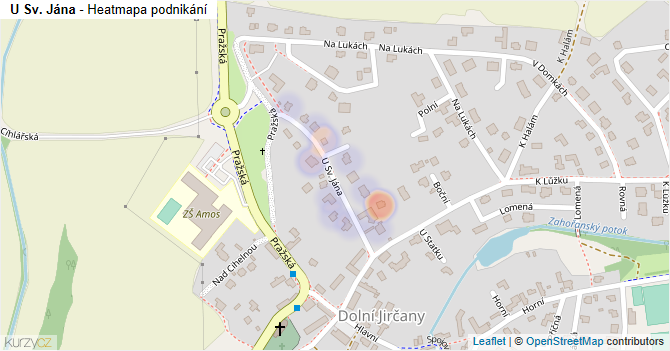 U Sv. Jána - mapa podnikání