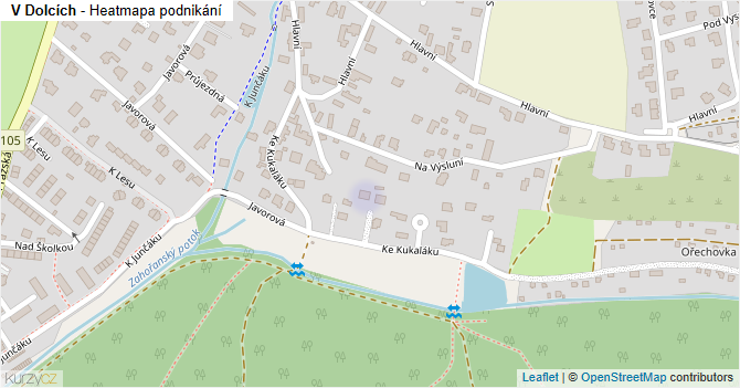 V Dolcích - mapa podnikání
