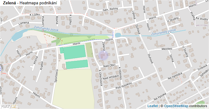 Zelená - mapa podnikání