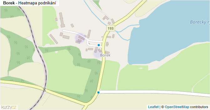Borek - mapa podnikání