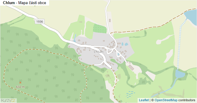 Chlum - mapa části obce