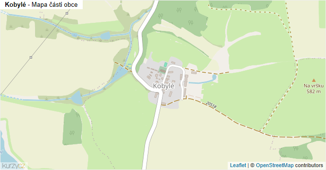 Kobylé - mapa části obce
