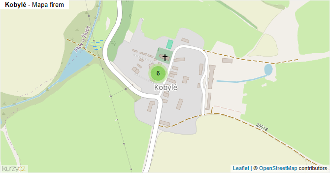 Kobylé - mapa firem