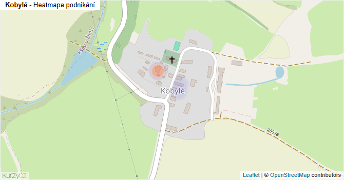 Kobylé - mapa podnikání