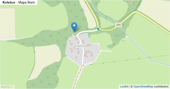Kolešov - mapa firem