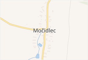 Močidlec v obci Pšov - mapa části obce