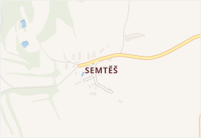 Semtěš v obci Pšov - mapa části obce