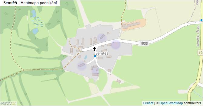 Semtěš - mapa podnikání