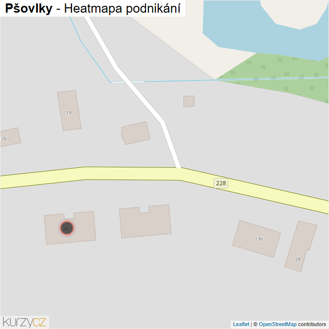 Mapa Pšovlky - Firmy v obci.
