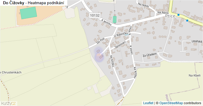 Do Čížovky - mapa podnikání