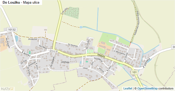 Do Loužku - mapa ulice