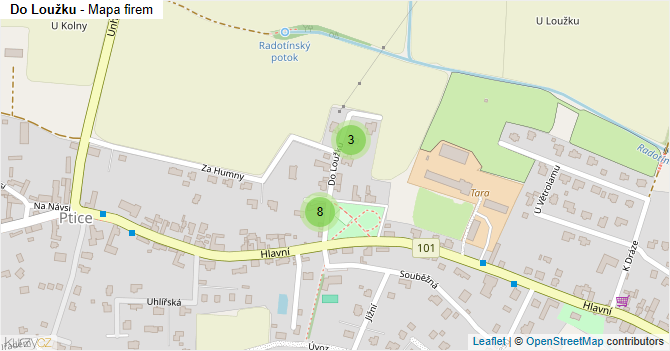 Do Loužku - mapa firem