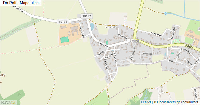 Do Polí - mapa ulice