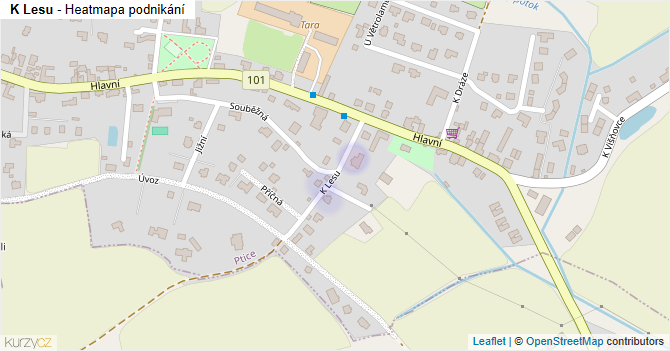 K Lesu - mapa podnikání