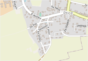 Spojovací v obci Ptice - mapa ulice