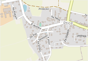 U Rybníčku v obci Ptice - mapa ulice