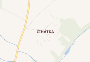 Čihátka v obci Ptýrov - mapa části obce