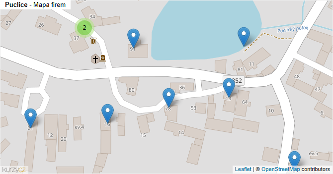 Puclice - mapa firem