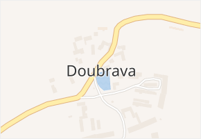 Doubrava v obci Puclice - mapa části obce