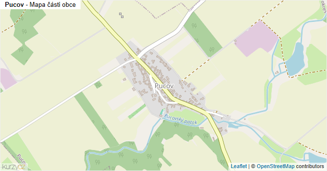 Pucov - mapa části obce