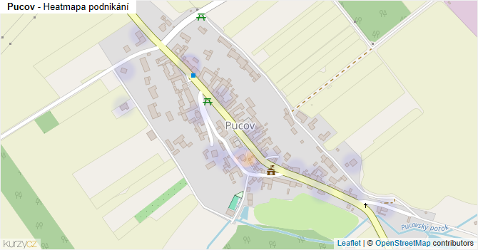 Pucov - mapa podnikání