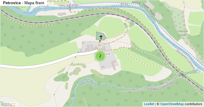 Petrovice - mapa firem