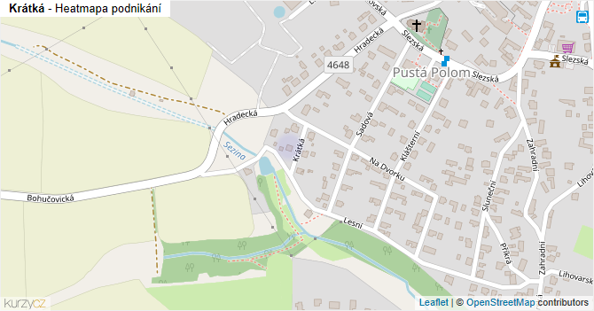 Krátká - mapa podnikání