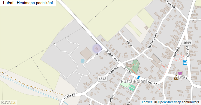 Luční - mapa podnikání