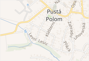 Na Dvorku v obci Pustá Polom - mapa ulice