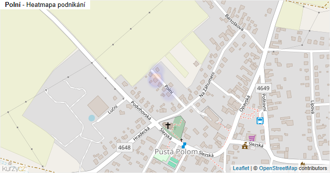 Polní - mapa podnikání