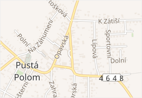 Poštovní v obci Pustá Polom - mapa ulice