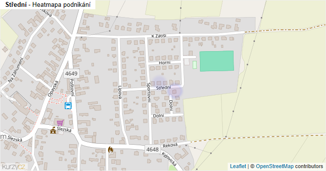 Střední - mapa podnikání